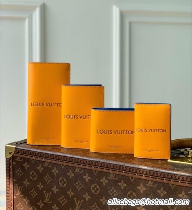 Top Grade Louis Vuitton LV Brazza Wallet in Orange Calfskin Leather M2A555 2026