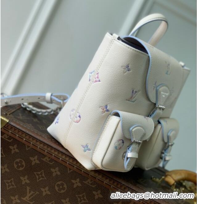 Good Taste Louis Vuitton Backup Backpack in Link Quartz Embossed Cowhide Leather M2A375 2026