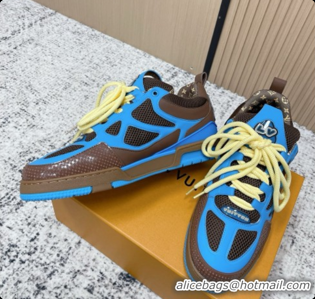 Unique Style Louis Vuitton LV Skate Sneaker in Beige Mix of Materials LV073071 Blue 2026
