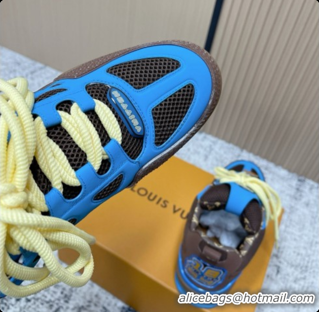 Unique Style Louis Vuitton LV Skate Sneaker in Beige Mix of Materials LV073071 Blue 2026