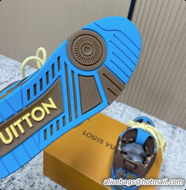 Unique Style Louis Vuitton LV Skate Sneaker in Beige Mix of Materials LV073071 Blue 2026
