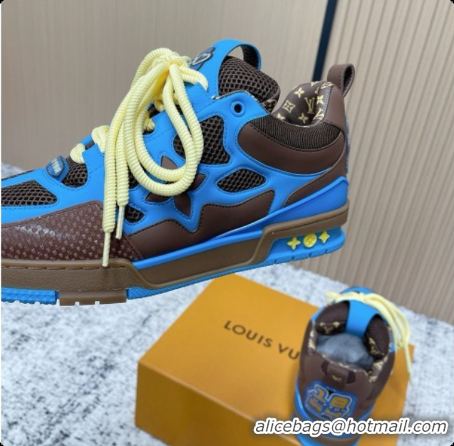 Unique Style Louis Vuitton LV Skate Sneaker in Beige Mix of Materials LV073071 Blue 2026