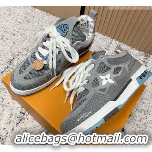 Buy Luxury Louis Vuitton LV Skate Sneaker in Beige Mix of Materials LV073072 Grey 2026