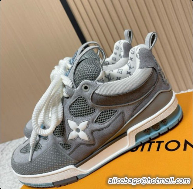 Buy Luxury Louis Vuitton LV Skate Sneaker in Beige Mix of Materials LV073072 Grey 2026