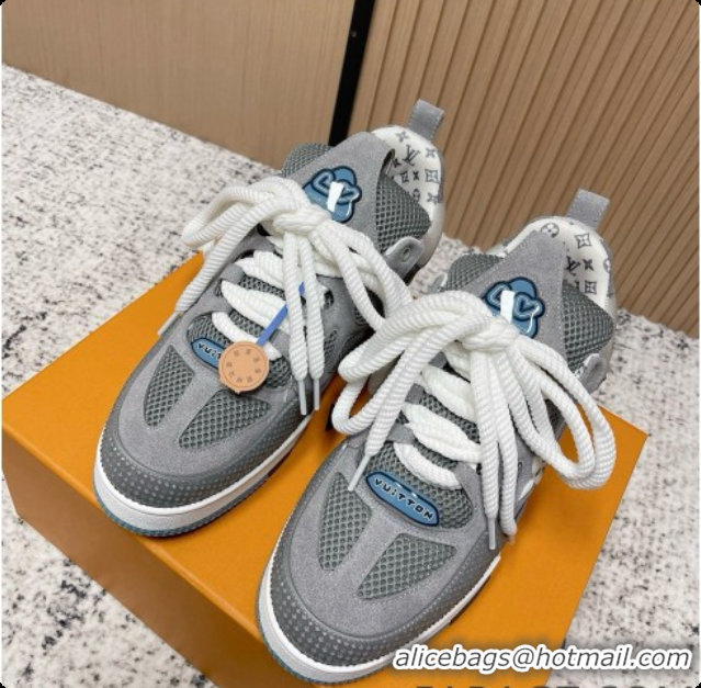 Buy Luxury Louis Vuitton LV Skate Sneaker in Beige Mix of Materials LV073072 Grey 2026