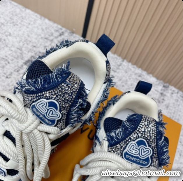 Good Quality Louis Vuitton LV Skate Sneaker in Beige Mix of Materials LV073075 Blue 2026