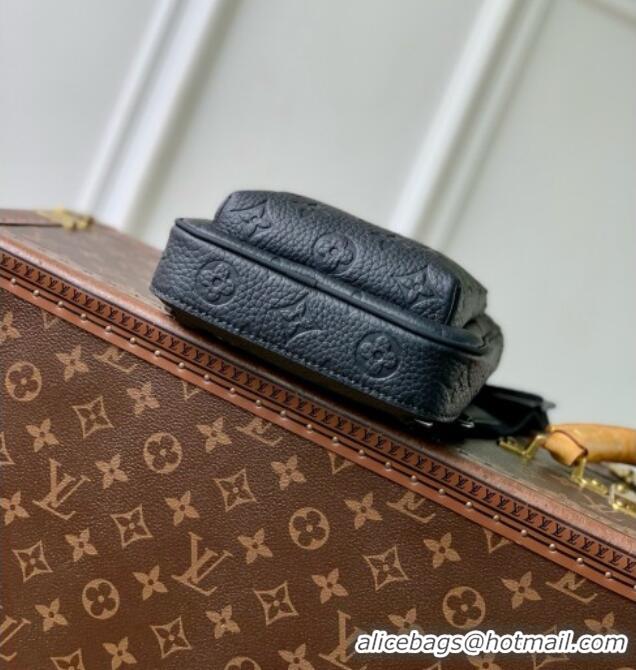 Unique Grade Louis Vuitton Avenue Slingbag PM in Black Taurillon Monogram Leather M2A354 2026