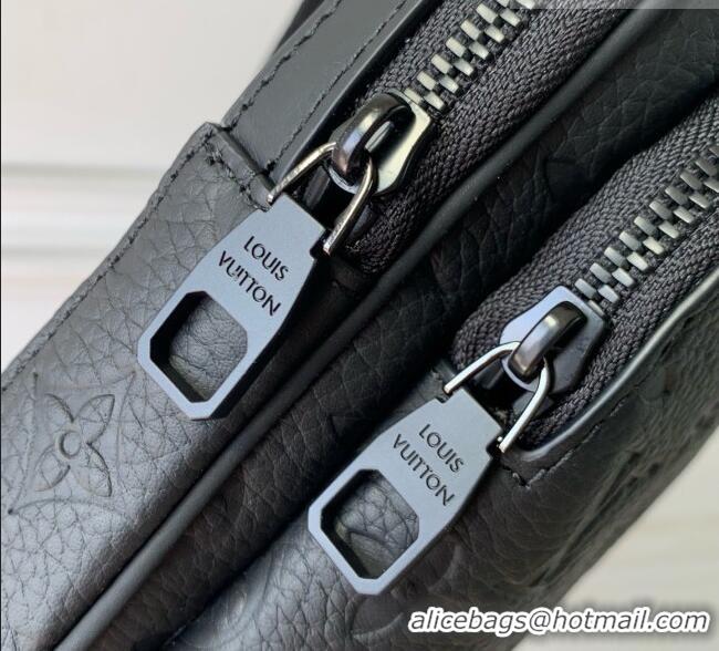 Unique Grade Louis Vuitton Avenue Slingbag PM in Black Taurillon Monogram Leather M2A354 2026