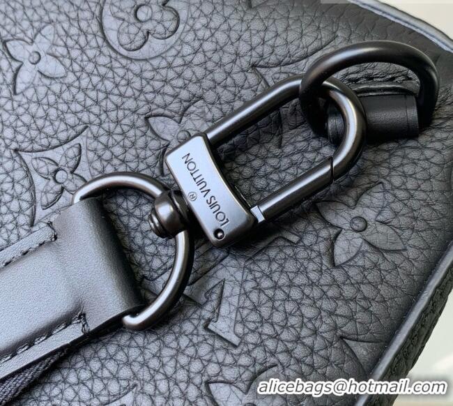 Unique Grade Louis Vuitton Avenue Slingbag PM in Black Taurillon Monogram Leather M2A354 2026