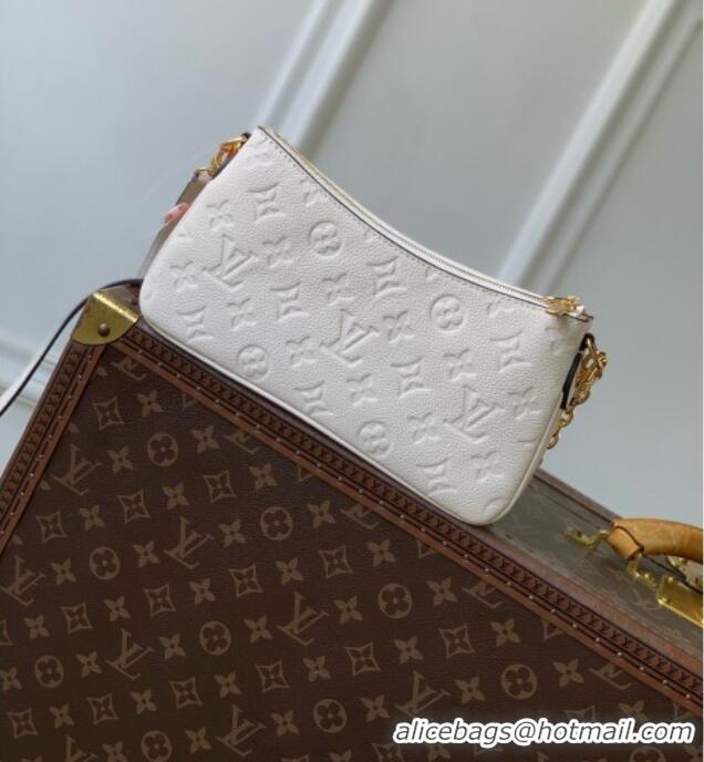 Promotional Louis Vuitton Pochette Liv in Crème Monogram Empreinte Embossed Grained Cowhide Leather M3A838 2026