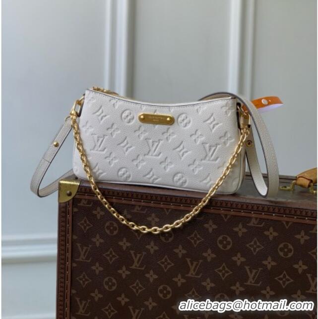 Promotional Louis Vuitton Pochette Liv in Crème Monogram Empreinte Embossed Grained Cowhide Leather M3A838 2026