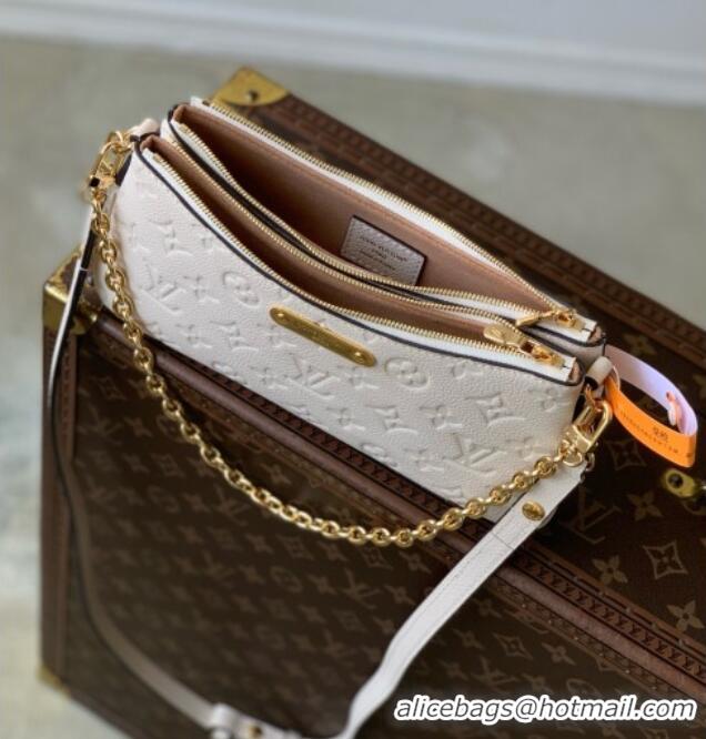 Promotional Louis Vuitton Pochette Liv in Crème Monogram Empreinte Embossed Grained Cowhide Leather M3A838 2026