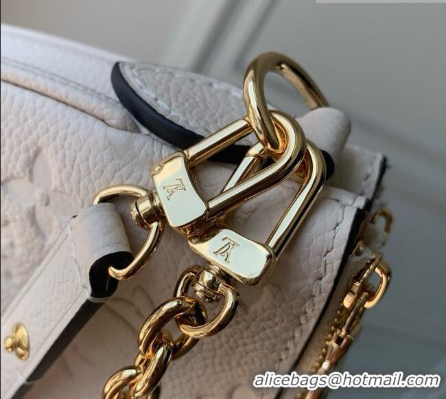 Promotional Louis Vuitton Pochette Liv in Crème Monogram Empreinte Embossed Grained Cowhide Leather M3A838 2026