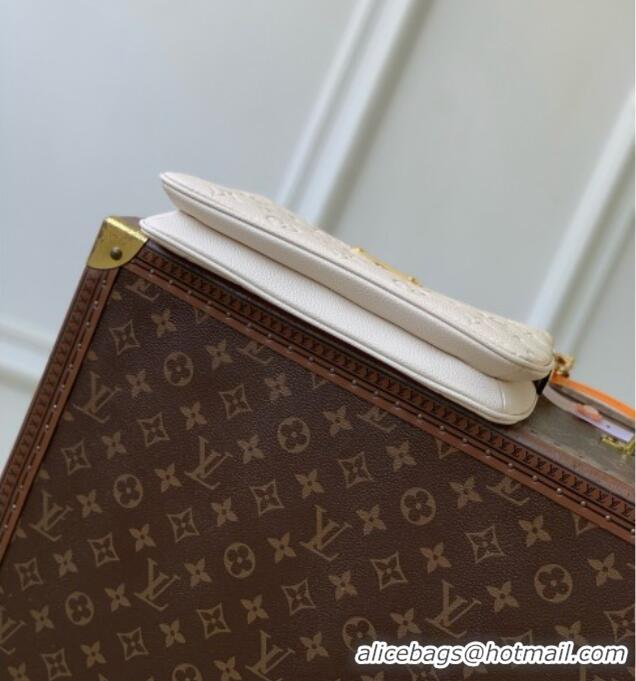 Promotional Louis Vuitton Pochette Liv in Crème Monogram Empreinte Embossed Grained Cowhide Leather M3A838 2026