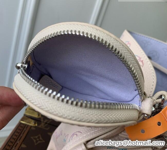 Low Cost Louis Vuitton Bella Bag in Link Quartz Perforated Mahina Calfskin Leather M2A168 2026
