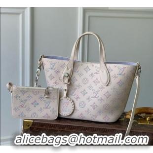 Top Design Louis Vuitton Bella Tote Bag in Link Quartz Perforated Mahina Calfskin Leather M29900 2026