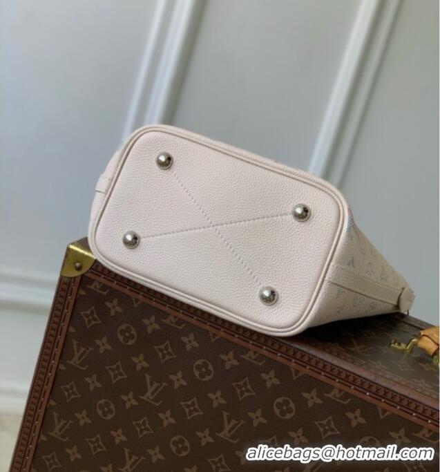 Top Design Louis Vuitton Bella Tote Bag in Link Quartz Perforated Mahina Calfskin Leather M29900 2026