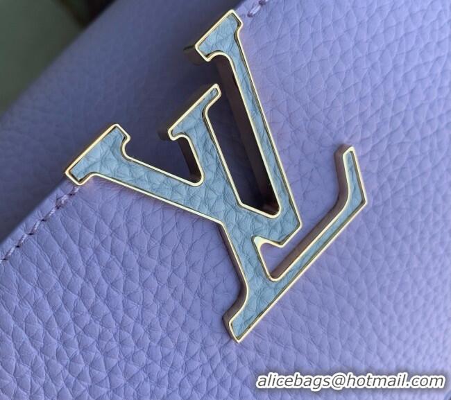Good Product Louis Vuitton Capucines East-West Mini Bag in Iris Lilac Taurillon leather M2A379 2026