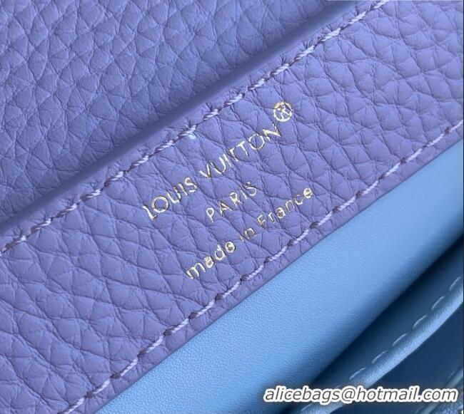 Good Product Louis Vuitton Capucines East-West Mini Bag in Iris Lilac Taurillon leather M2A379 2026