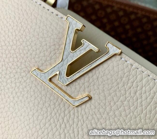 Grade Design Louis Vuitton Capucines East-West Mini Bag in Beige Taurillon leather M29608 2026