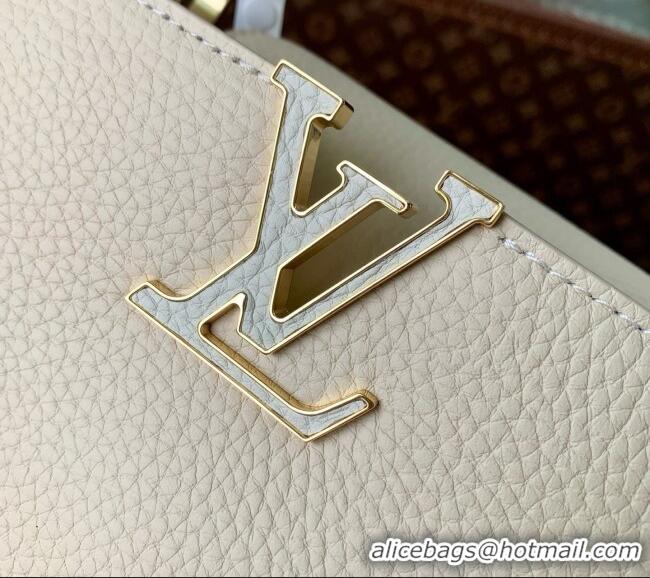Shop Classic Louis Vuitton Capucines BB Bag in Beige Taurillon leather M29608 2026