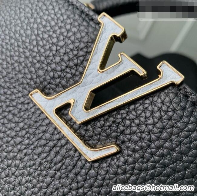 Good Quality Louis Vuitton Capucines East-West Mini Bag in Black Taurillon leather M2A379 2026