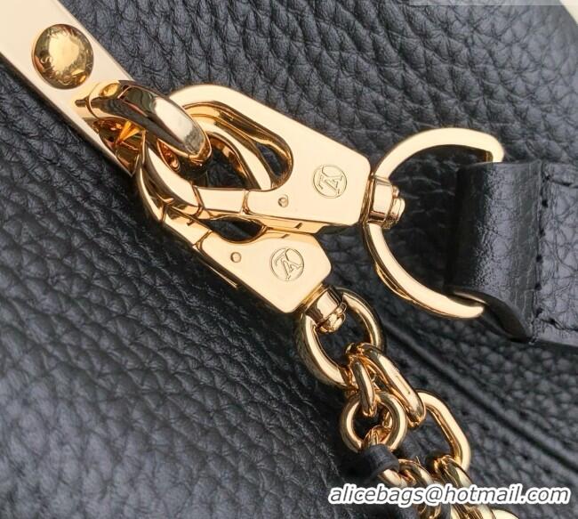 Good Quality Louis Vuitton Capucines East-West Mini Bag in Black Taurillon leather M2A379 2026