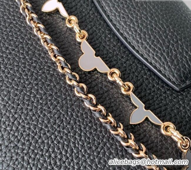 Good Quality Louis Vuitton Capucines East-West Mini Bag in Black Taurillon leather M2A379 2026