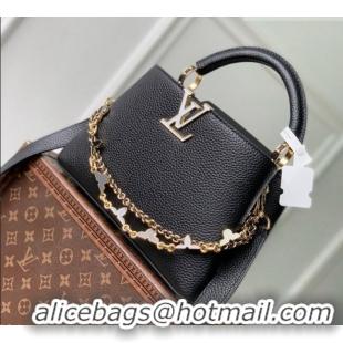 Most Popular Louis Vuitton Capucines BB Bag in Black Taurillon leather M29608 2026
