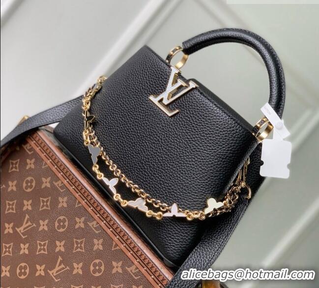 Most Popular Louis Vuitton Capucines BB Bag in Black Taurillon leather M29608 2026