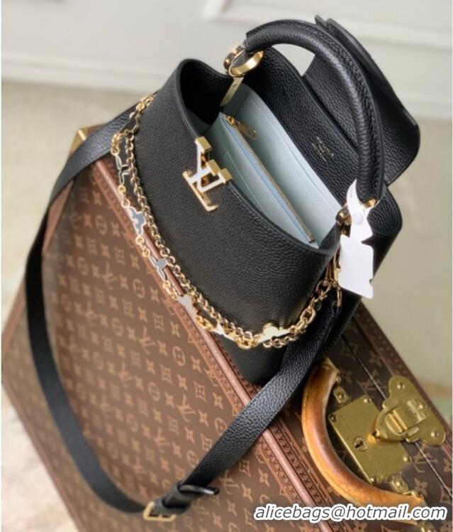 Most Popular Louis Vuitton Capucines BB Bag in Black Taurillon leather M29608 2026