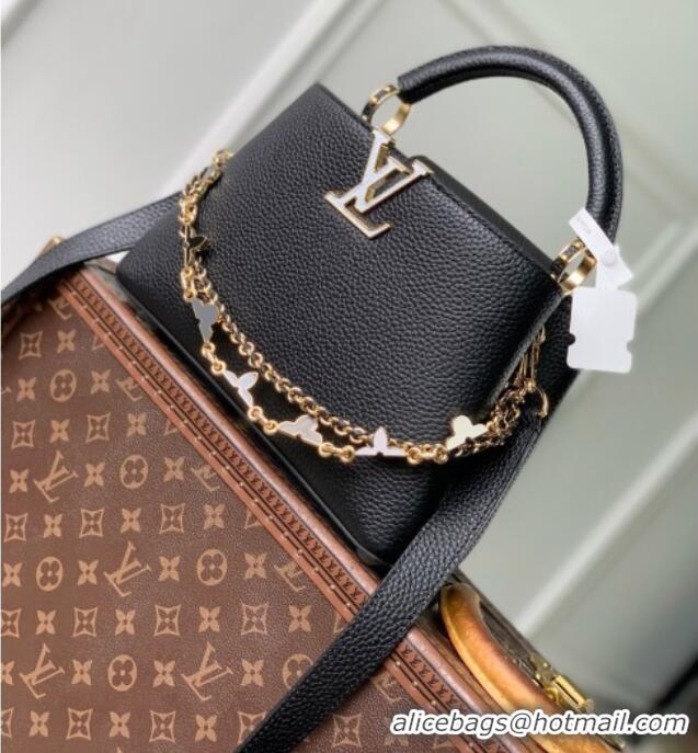 Most Popular Louis Vuitton Capucines BB Bag in Black Taurillon leather M29608 2026