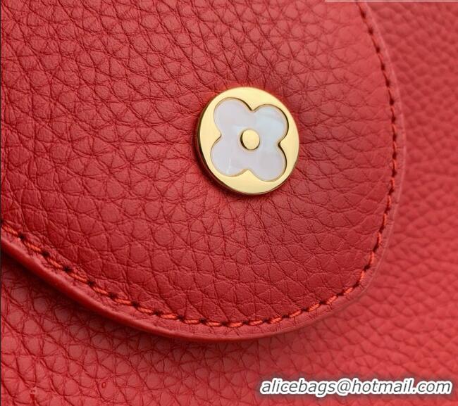 Good Taste Louis Vuitton Capucines East-West Mini Bag in Red Taurillon leather M11341 2026