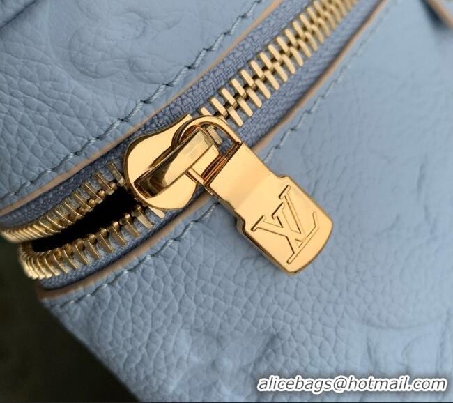 Top Quality Louis Vuitton Vanity Chain Pouch Bag in Blue Cowhide Leather M2A007 2026
