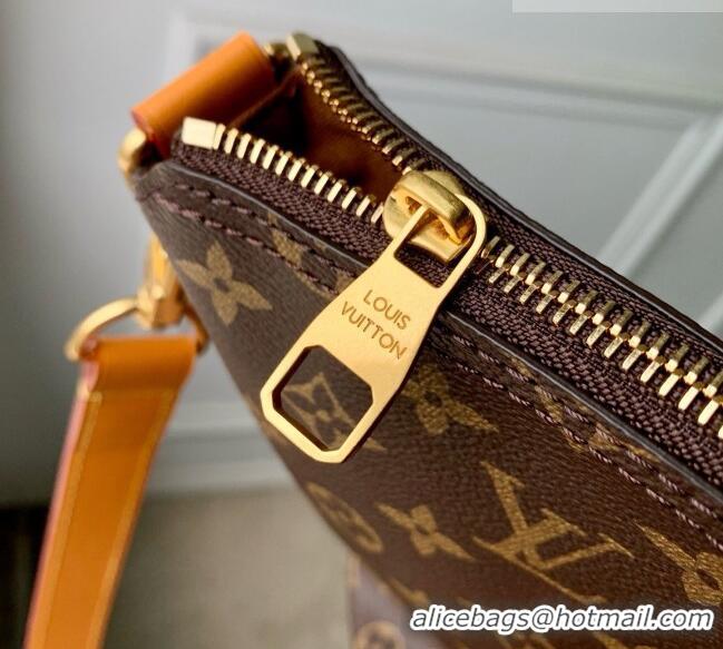 Luxurious Louis Vuitton Vagabond Hobo PM Bag in Monogram Canvas M29596 Brown 2026