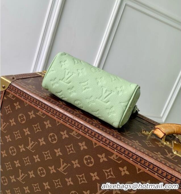 Promotional Louis Vuitton High Summer Nano Speedy Bag in Minty Green Cowhide Leather M2A387 2026