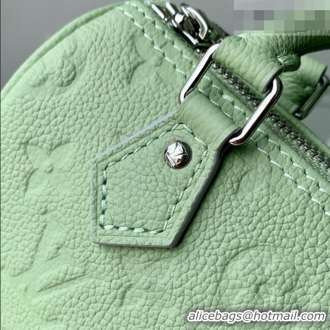 Promotional Louis Vuitton High Summer Nano Speedy Bag in Minty Green Cowhide Leather M2A387 2026