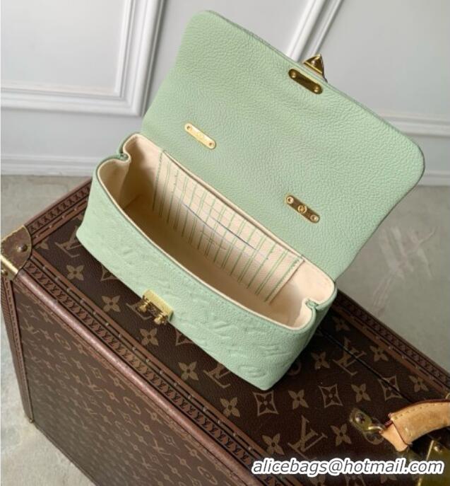 Low Cost Louis Vuitton Nano Madeleine Bag in Minty Green Cowhide Leather M29785 2026