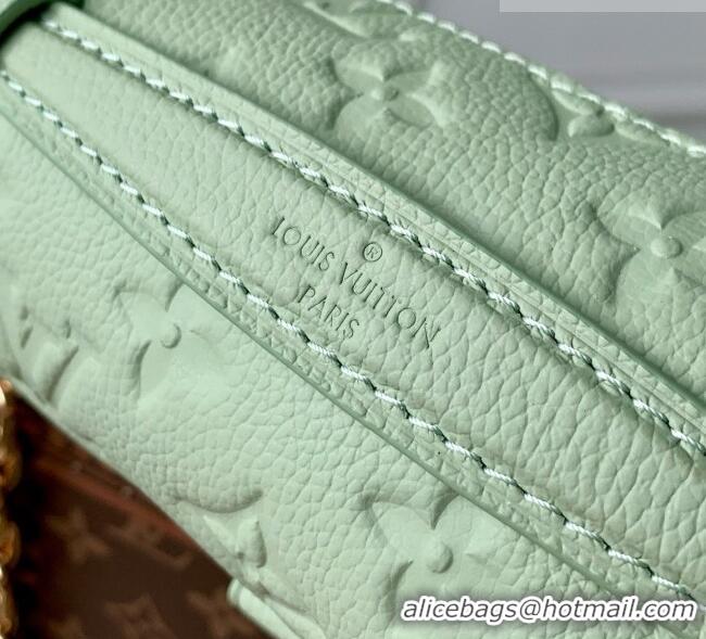Luxury Cheap Louis Vuitton High Summer Pochette Métis East West Bag in Minty Green Cowhide Leather M2A339 2026