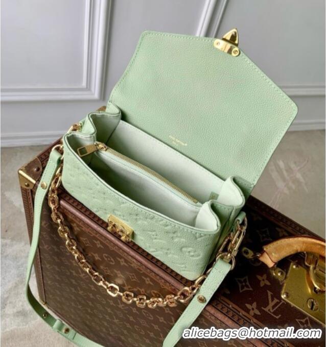 Luxury Cheap Louis Vuitton High Summer Pochette Métis East West Bag in Minty Green Cowhide Leather M2A339 2026