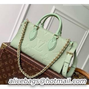 Buy Discount Louis Vuitton OnTheGo East-West Bag in Minty Green Cowhide Leather M2A338 2026