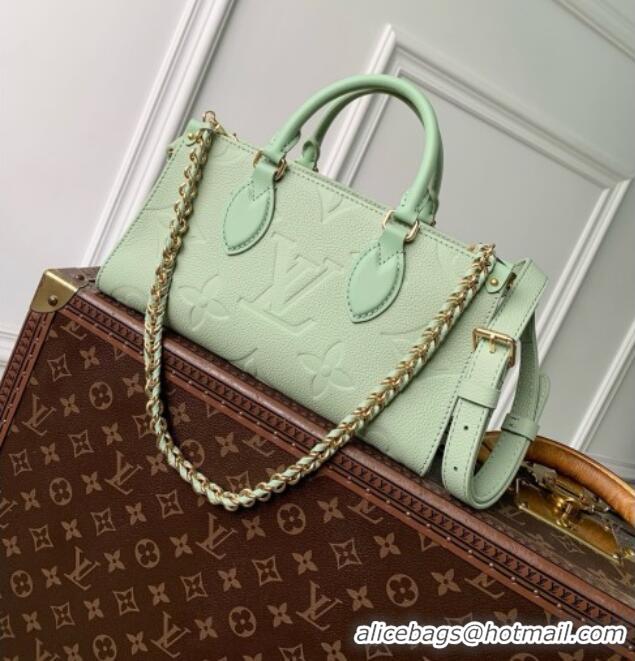 Buy Discount Louis Vuitton OnTheGo East-West Bag in Minty Green Cowhide Leather M2A338 2026