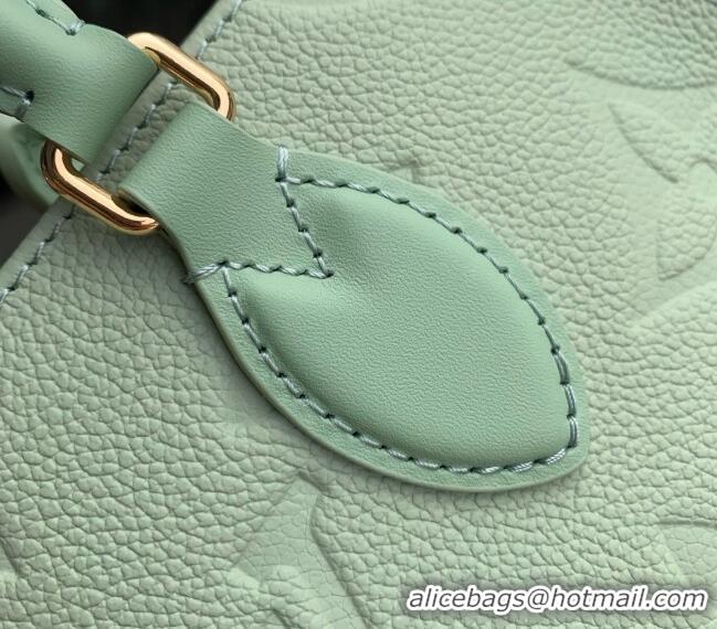 Buy Discount Louis Vuitton OnTheGo East-West Bag in Minty Green Cowhide Leather M2A338 2026
