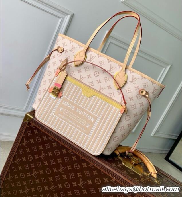 New Fashion Louis Vuitton New Neverfull Inside Out MM Bag in Monogram Dune Canvas M2A095 2026