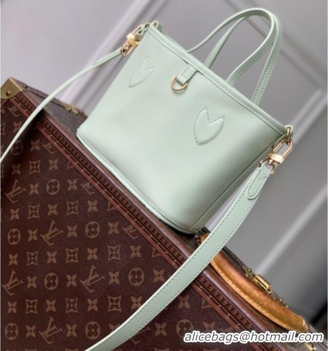 Luxury Cheap Louis Vuitton Neverfull Inside Out BB Bag in Monogram Dune/Minty Green Cowhide Leather M2A465 2026