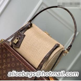 Famous Brand Louis Vuitton Express PM Bag in Raffia-effect textile Monogram Coated-canvas Trim M29552 2026