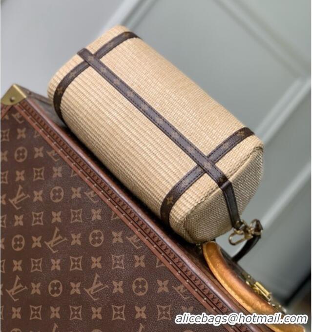 Famous Brand Louis Vuitton Express PM Bag in Raffia-effect textile Monogram Coated-canvas Trim M29552 2026