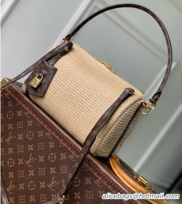 Famous Brand Louis Vuitton Express PM Bag in Raffia-effect textile Monogram Coated-canvas Trim M29552 2026