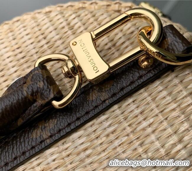 Famous Brand Louis Vuitton Express PM Bag in Raffia-effect textile Monogram Coated-canvas Trim M29552 2026