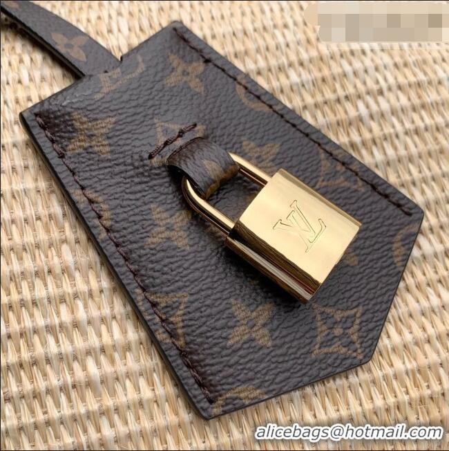 Famous Brand Louis Vuitton Express PM Bag in Raffia-effect textile Monogram Coated-canvas Trim M29552 2026